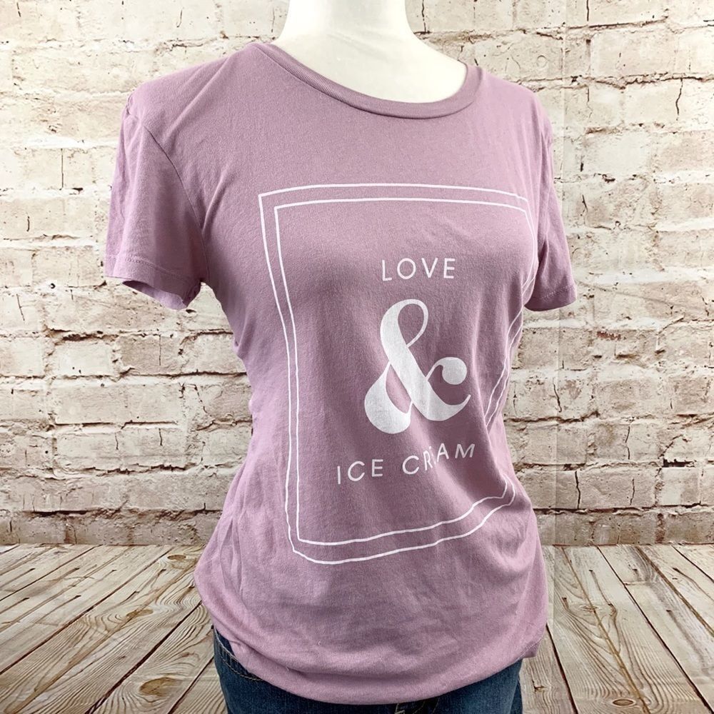 Wildfox love & ice cream graphic tee shirt